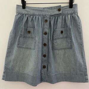 J. Crew Factory Women's Button-Front Skirt Size 4